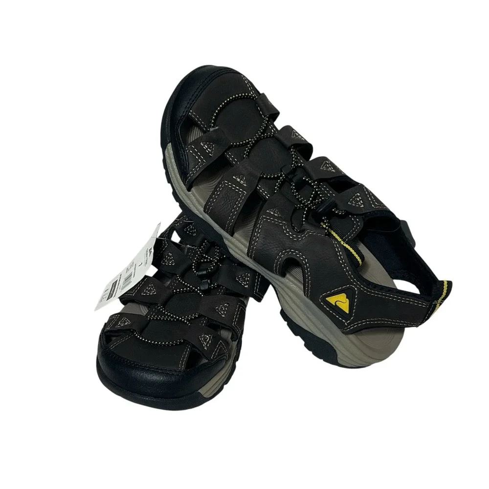 Ozark Trail Closed Toe Mens Sz 7 Brown Fisherman‎ Sandals Outdoor Hiking Walking